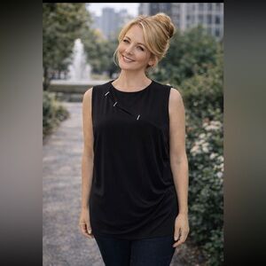 Black Sleeveless Top